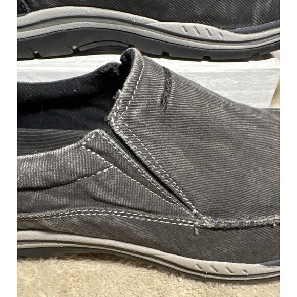 Mens Skechers Sz 11 Avillo Relaxed Fit Memory Foam Slip-on Loafer Shoes Black 64 - Picture 3 of 14